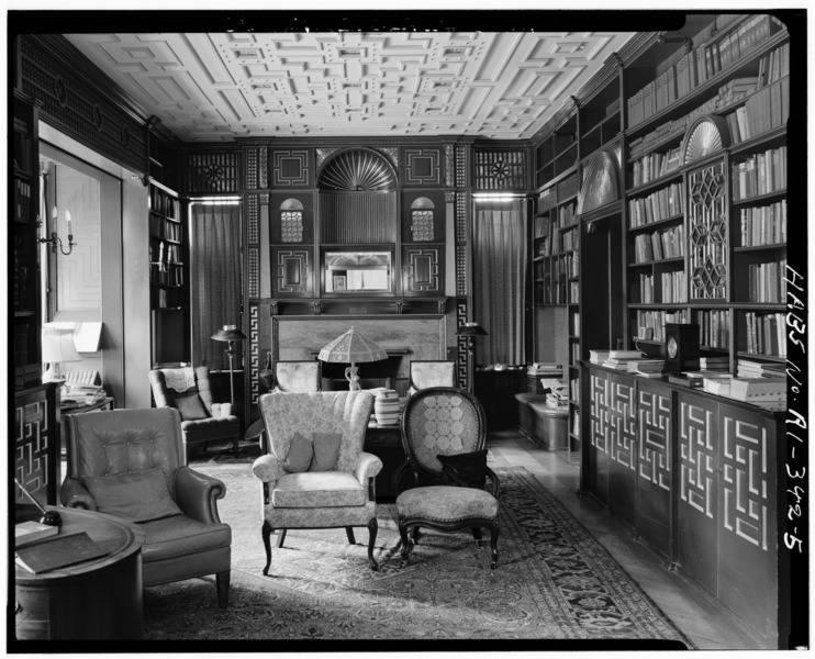 File:LIBRARY FROM THE EAST - William Watts Sherman House, 2 Shepard Avenue, Newport, Newport County, RI HABS RI,3-NEWP,68-5.tif