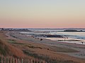 La plage de Fort Bloqué et le Fort Bloqué.