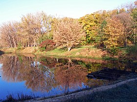 Unul din lacurile din parcul „Dumitru Rîșcanu”, sectorul Rîșcani