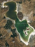 Oct 10 (1): Urmia Lake in Iran on September 6, 2020