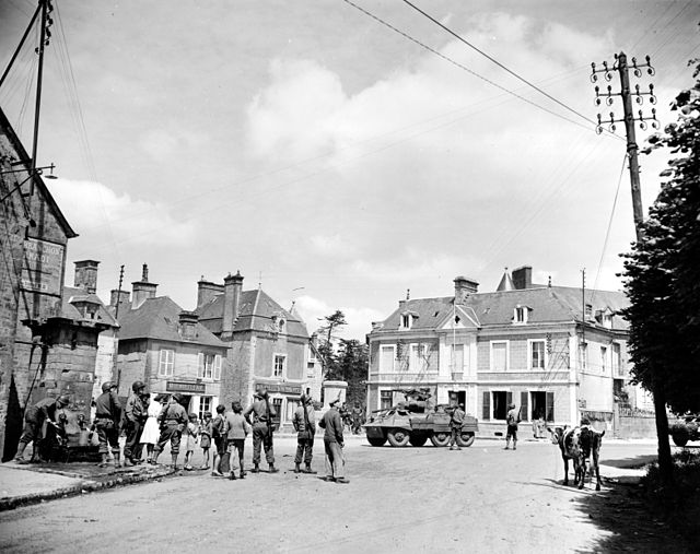 Sainte-Marie-du-Mont em 1944.