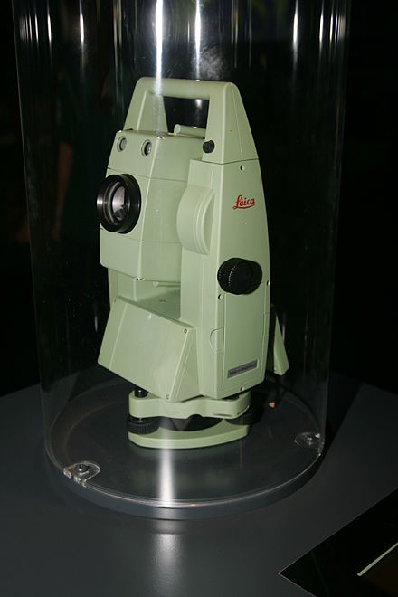 Total station used in surveying