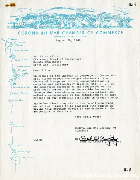 File:Letter to Supervisor Alton Allen from Corona del Mar Chamber of Commerce, 1966 (29699053190).jpg