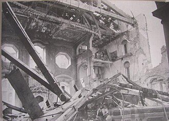 Ruins of the Old Synagogue after a raid Livorno Sinagoga 2.jpeg