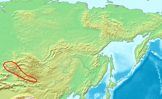 altai mountains map