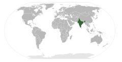 Położenie Indii