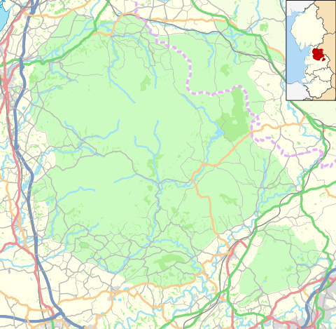 Bashall Eaves is located in the Forest of Bowland