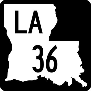 <span class="mw-page-title-main">Louisiana Highway 36</span> State highway in Louisiana, United States