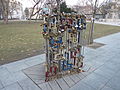 Love padlocks, Erzsébet Square, Budapest