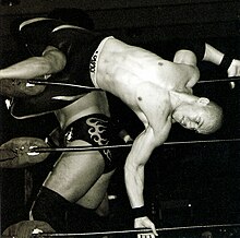 Low Ki wrestling Kenta Kobashi. Low-ki man....jpg