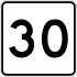 Route 30 işaretçisi