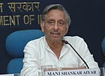 Mani Shankar Aiyar addressing the Press Conference on 4th NE Business Summit to be held in Guwahati on 15th & 16th September 2008, in New Delhi on September 11, 2008.jpg