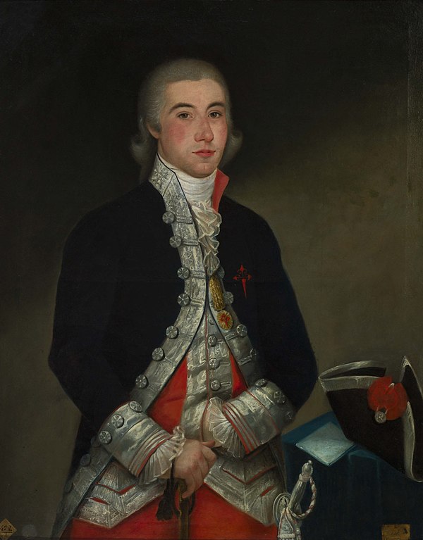 Godoy wearing the cross of the Order of Santiago (c. 1790, anonymous)