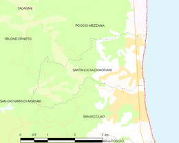 Santa-Lucia-di-Moriani - Localizazion