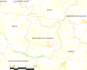 Poziția localității Saint-Mars-sur-Colmont