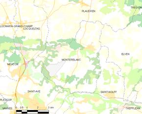 Poziția localității Monterblanc