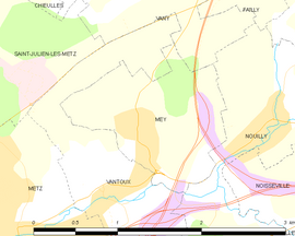 Mapa obce Mey