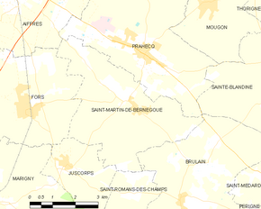 Poziția localității Saint-Martin-de-Bernegoue