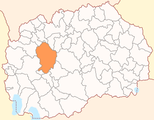 Map of Makedonski Brod Municipality.svg