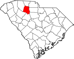 map of South Carolina highlighting Union County