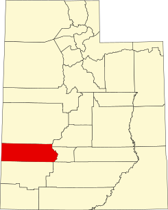Mappa dello Utah che evidenzia Beaver County.svg