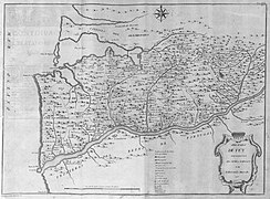 Mapa do bispado de Tui de Rosendo Amoedo, 1766.