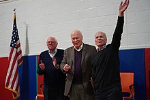 Senators Bernie Sanders and Patrick Leahy and Representative Peter Welch greet supporters in 2017. March Visits Throughout Vermont 07.jpg