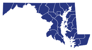 Election results by county.
Donald Trump Maryland Republican Presidential Primary Election Results by County, 2016.svg