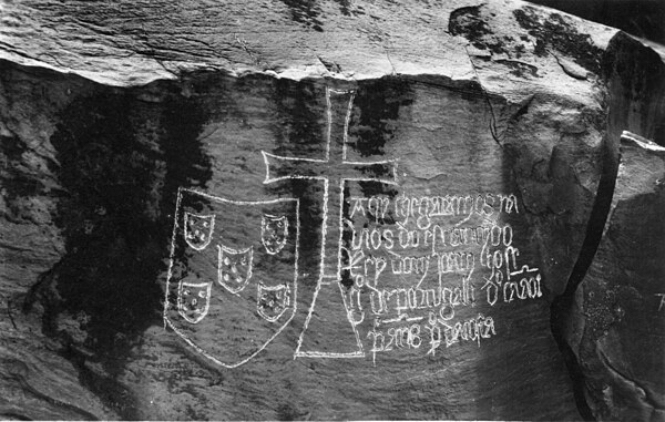 Stone of Ielala, with the inscriptions of Diogo Cão