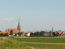 L'église dans le village