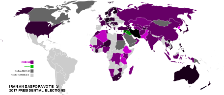 Hur den utländska diasporan röstade i det iranska presidentvalet 2017