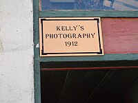 Kelly's Photography 1912 sign Miami, Az-Kelly's Photography Building-517 Sullivan Street-1912-2.jpg