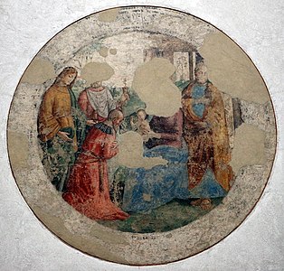 Histoire de la Vierge, fresque exposée au Palais des Diamants.