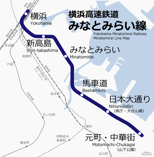 File:Minatomirai Line Map.svg