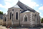 L'église de Montreuil-en-Touraine (France).