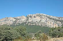 Roches sédimentaires de la nappe de Montsec dans le massif de Monstec (Pré-Pyrénées).