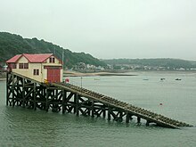 The previous Mumbles Lifeboat Station, used from 1922 to 2014 Mumbles slipway.jpg