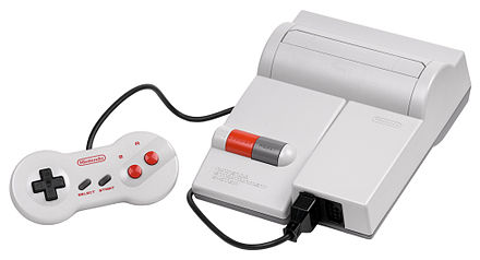 The NES-101 Control Deck alongside its similarly redesigned NES-039 game controller