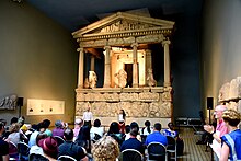 NMT Automatic performing a play in front of the Nereid Monument.jpg