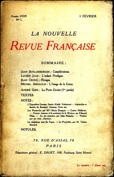 File:NRF Numéro 1 Février 1909.jpg