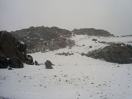 Nevado del Ruiz with perennial snow