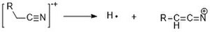 Nitrile fragmentation Nitrile fragmentation.jpg