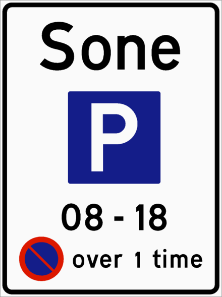 "08-18" means parking from 8 in the morning to 6 in the afternoon.