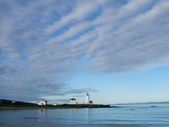 Le phare de l'Île Verte, Le premier phare du St-Laurent, construit en 1809 (Québec).