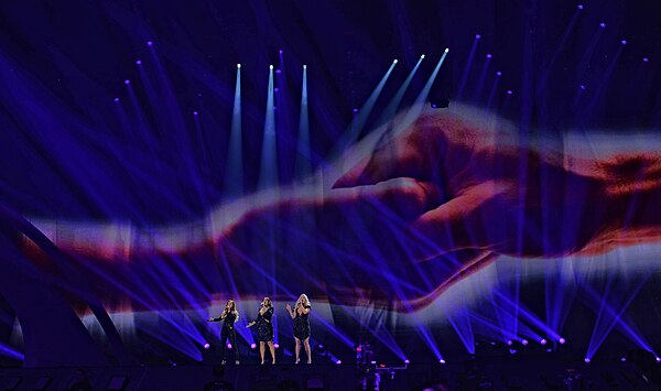 O'G3NE during a rehearsal before the second semi-final