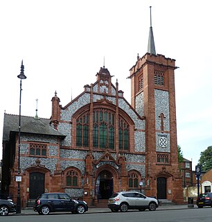 ONeills pub, Muswell Hill Church in Muswell Hill Broadway, United Kingdom