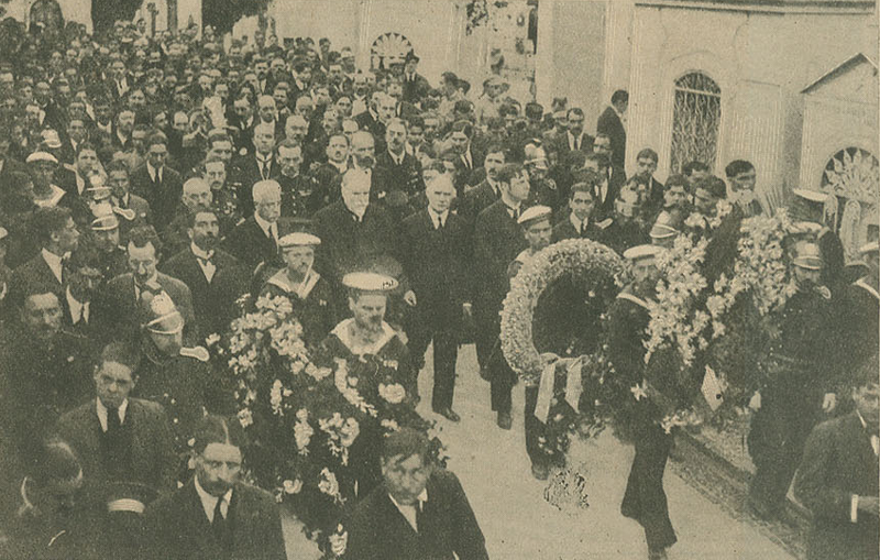 File:O Presidente da República e o governo no funeral de António Maria Baptista - Ilustração Portugueza (21Jun1920).png