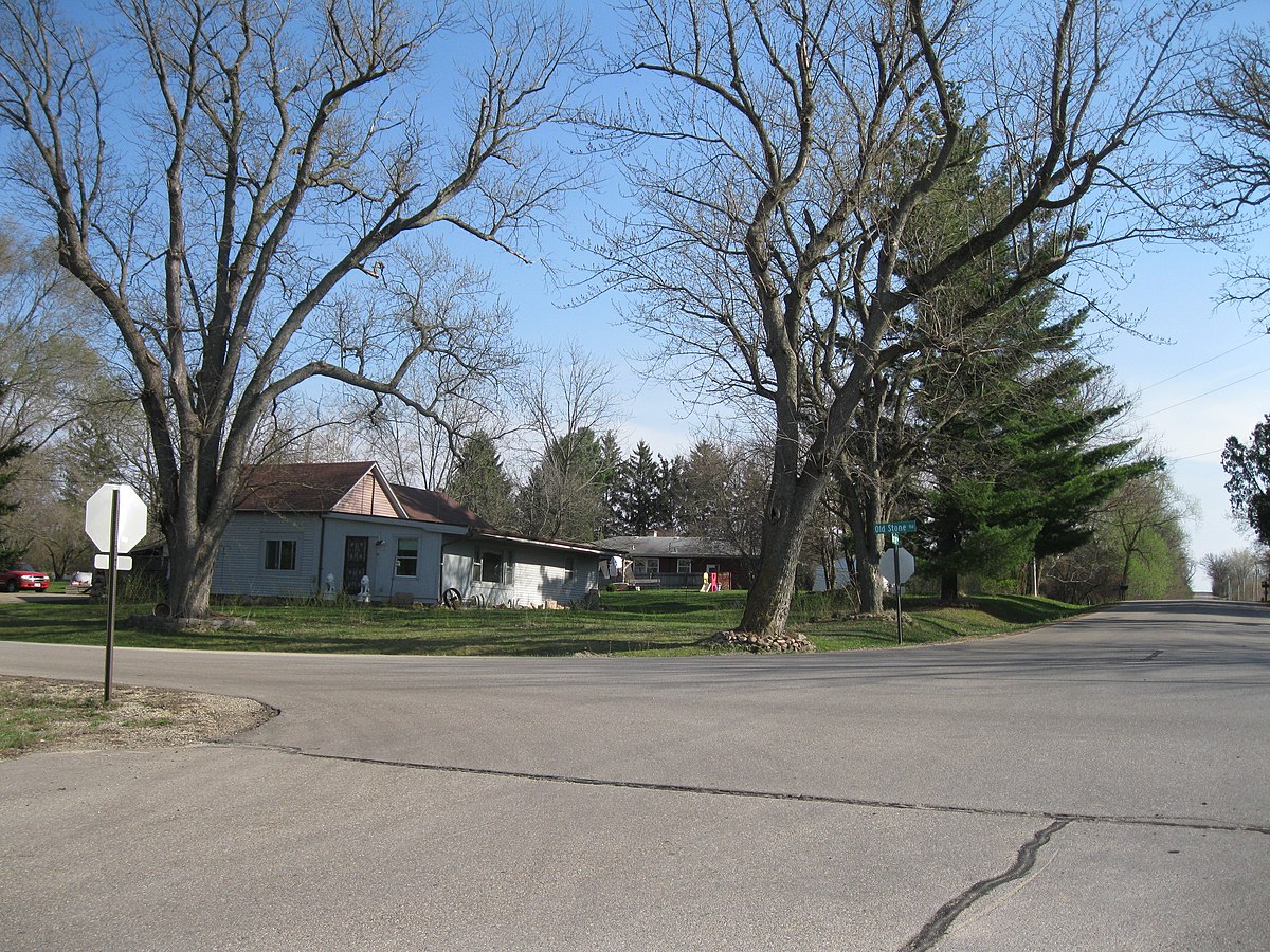 Гранд стоун роуд. Old Stone Road. Stoughton Wisconsin.