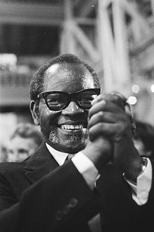 ANC president Oliver Tambo called for South Africans to make the country ungovernable OlivierTambo1983.jpg