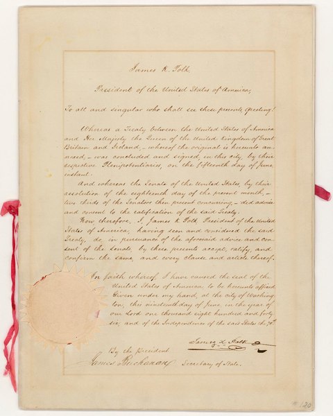 File:Oregon Treaty - NARA - 299808.pdf